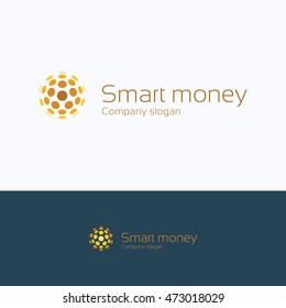 Sphere Letter Alphabet Coin Smart Logo