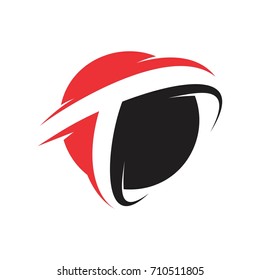 Sphere Letter T Logo