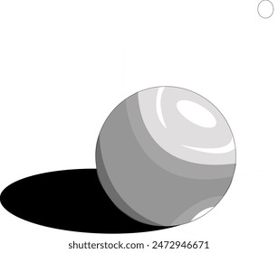 Una esfera de vida con luz unidireccional proyecta sombras