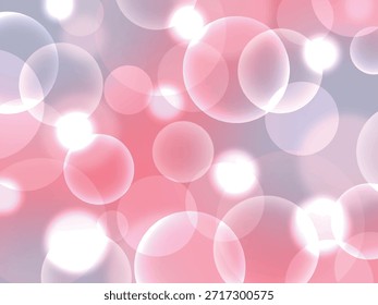 Uma esfera de luz brilha lindamente sobre um fundo gradiente rosa e roxo