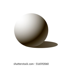 a sphere lighten from the top left corner, vector ball