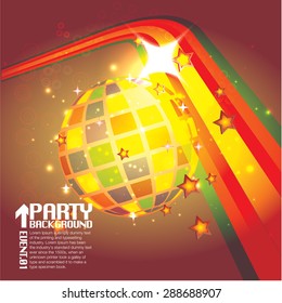 Sphere And Lines Background