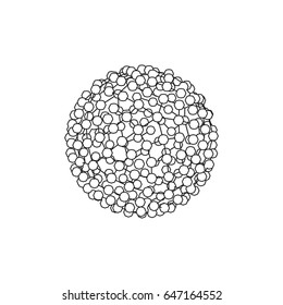 sphere logo as concept network, family, group
