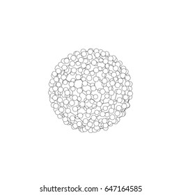 sphere logo as concept network, family, group