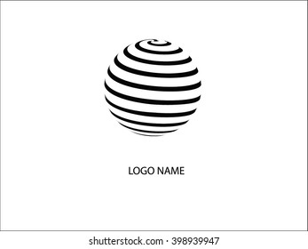 Sphere Logo design. Vector illustration.