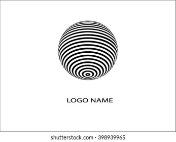 Sphere Logo design. Vector illustration.