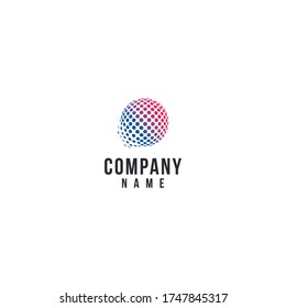 logotipo de esfera para empresas de tecnología