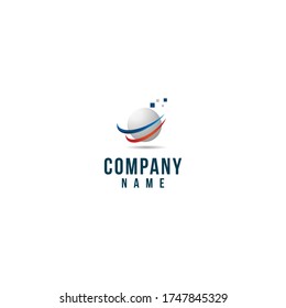 logotipo de esfera para empresas de tecnología