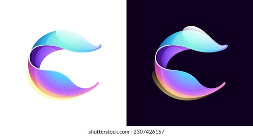 Sphere logo. Yin and yang in circle emblem. Energy protection shield. Vector element for your Finance app, vibrant game branding, Stock market identity, business t-shirts, globe blockchain adv.