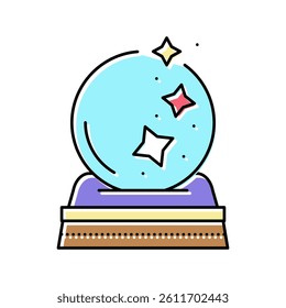 sphere magic color icon vector. sphere magic sign. isolated symbol illustration