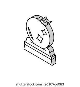 sphere magic isometric icon vector. sphere magic sign. isolated symbol illustration