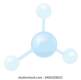 Sphere molecule structure. vector illustration
