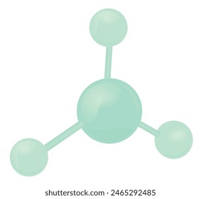 Sphere molecule structure. vector illustration