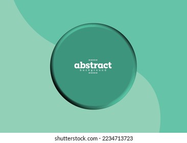 sphere pin with ocean wave line emerald gradient wallpaper modern art theme background for advertisment website banner brochure template product presentation vector eps.