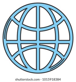 sphere planet isolated icon
