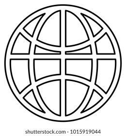 sphere planet isolated icon
