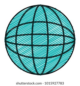 sphere planet isolated icon