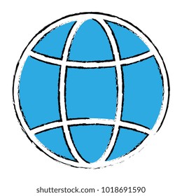 sphere planet isolated icon
