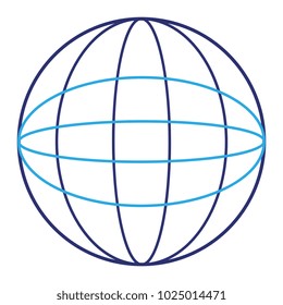 sphere planet isolated icon