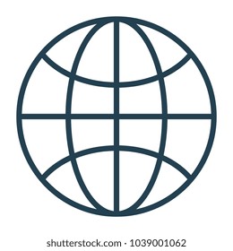 sphere planet isolated icon