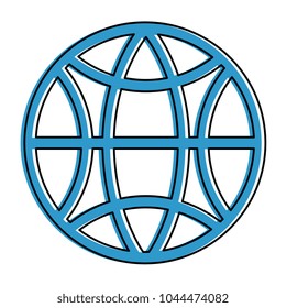 sphere planet isolated icon