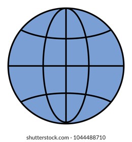 sphere planet isolated icon
