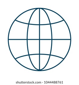 sphere planet isolated icon