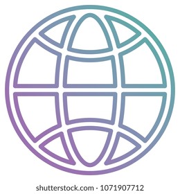 sphere planet isolated icon