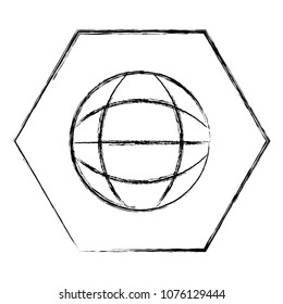 sphere planet isolated icon