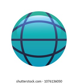 sphere planet isolated icon