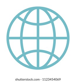sphere planet isolated icon