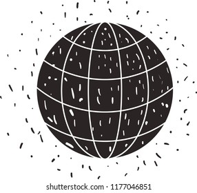 sphere planet isolated icon