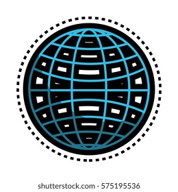 sphere planet isolated icon
