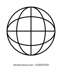 sphere planet isolated icon