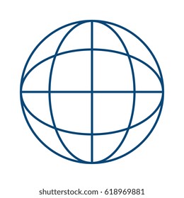 sphere planet isolated icon