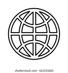 sphere planet isolated icon