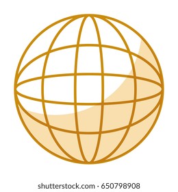 sphere planet isolated icon