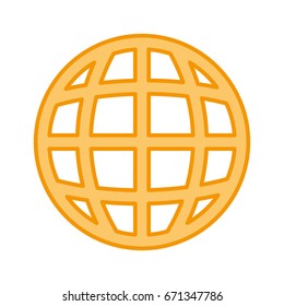 sphere planet isolated icon