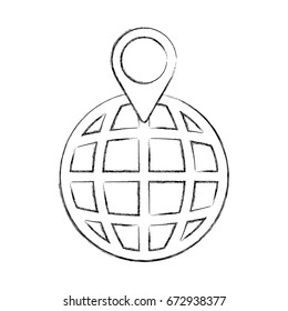 sphere planet isolated icon