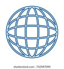 sphere planet isolated icon