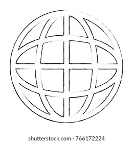 sphere planet isolated icon