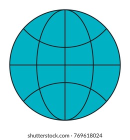 sphere planet isolated icon