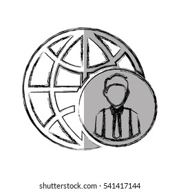 sphere planet isolated icon vector illustration design