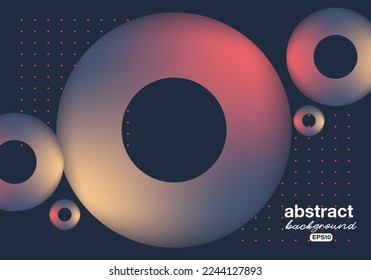 sphere ring gradient red silver metalic technology theme background for advertisement banner,brochure,website landingpage, notebook cover vector eps.
