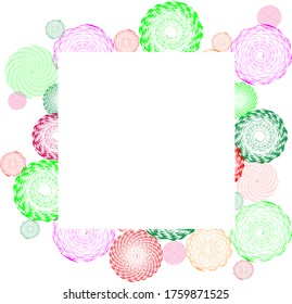   Sphere shapes, magic circle of drops, lines, uneven points, paint splashes, specks, tiny spots, circles. Templates of radial shapes, design elements. Striped frame for the image.