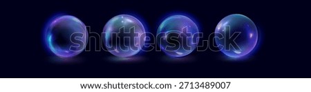 Sphere shield abstract energy protection spheres. Force field globe shell. Dome barrier technology vector set.