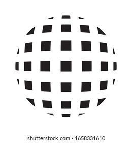 Sphere, square point dot vector design