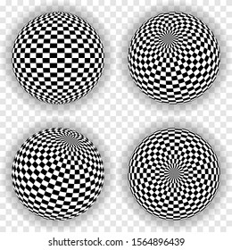 sphere with squares background. abstract vector EPS10.