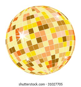 Sphere with stars. Vector illustration