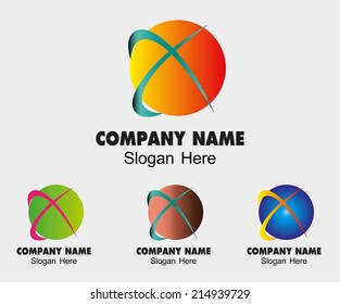Sphere technology globe symbol template. engineering concept communication sign